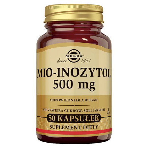 Solgar Mio-Inozytol 500mg, 50 kapsułki