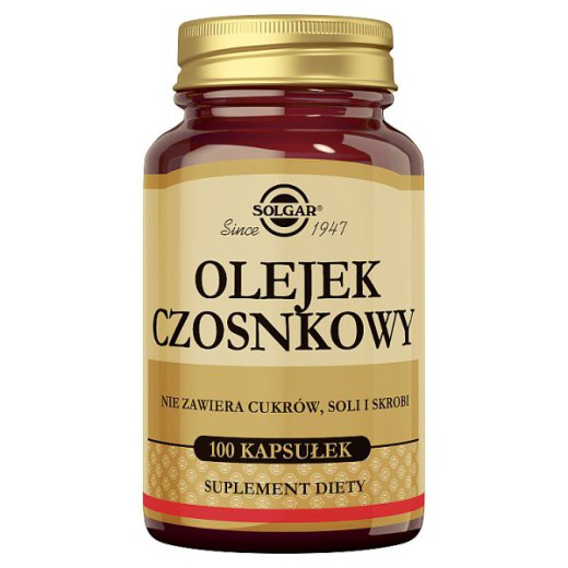 Solgar Olejek czosnkowy, kapsułki, 100 szt.