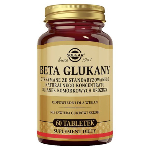 Solgar Beta Glukany, tabletki, 60 szt.