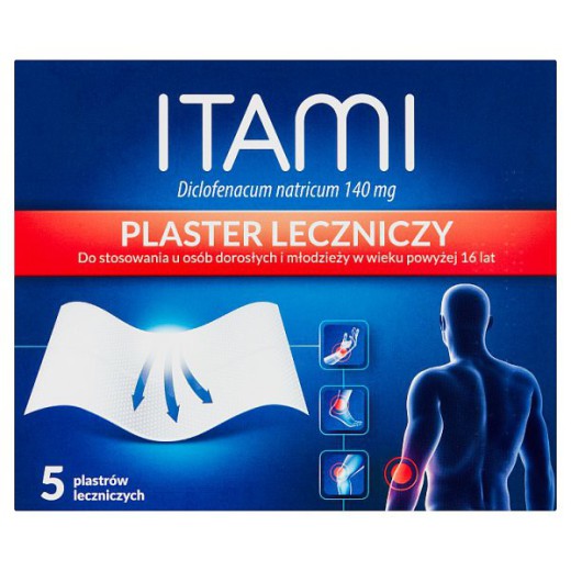 Itami 140 mg, plaster leczniczy, 5 sztuk