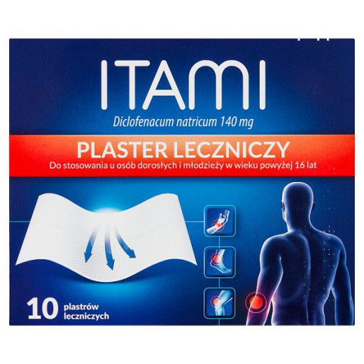 Itami 140mg plaster leczniczy, 10 sztuk
