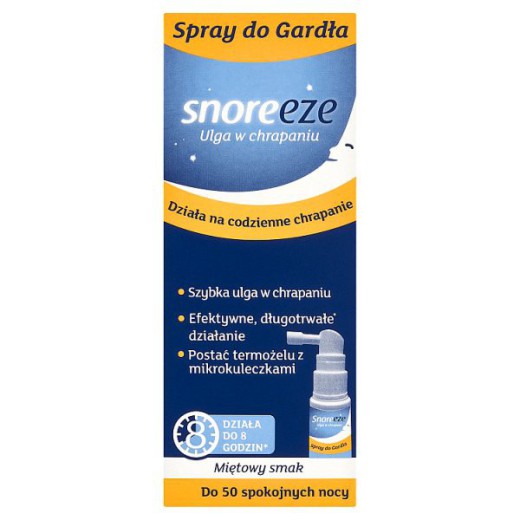 Snoreeze, spray do gardła, 23,5ml - ulga w chrapaniu