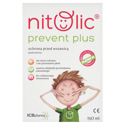 Pipi Nitolic Prevent Plus, spray do ochrony przed wszawicą, 150 ml