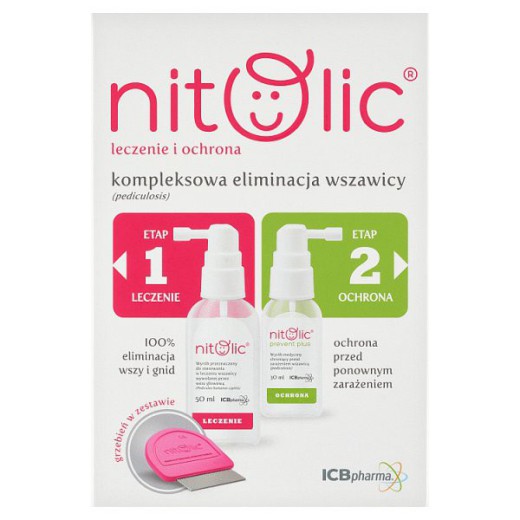 Pipi Nitolic Leczenie i Ochrona, zestaw Kompleksowa eliminacja wszawicy, 1 sztuka