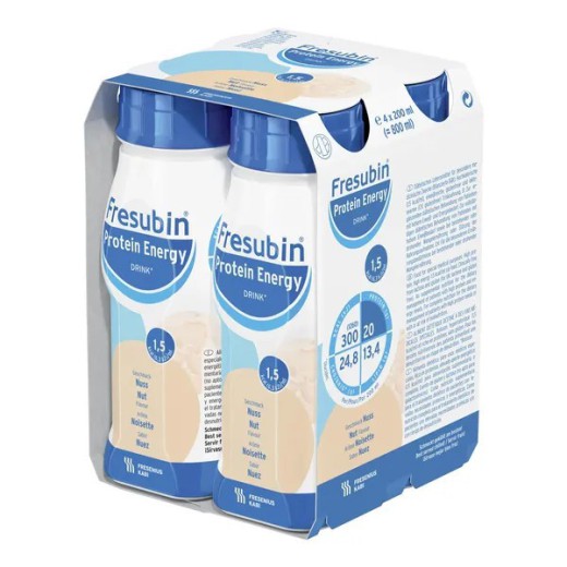 Fresubin Protein Energy Drink, płyn o smaku orzechowym, 4 x 200 ml