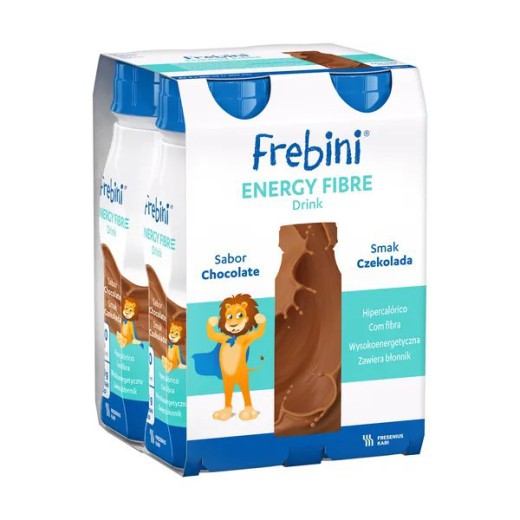 Fresubin Frebini Energy Fibre Drink, płyn o smaku czekoladowym, 4 x 200 ml