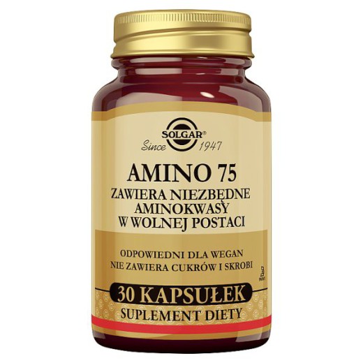 Solgar Amino 75, kapsułki roślinne, 30 szt.