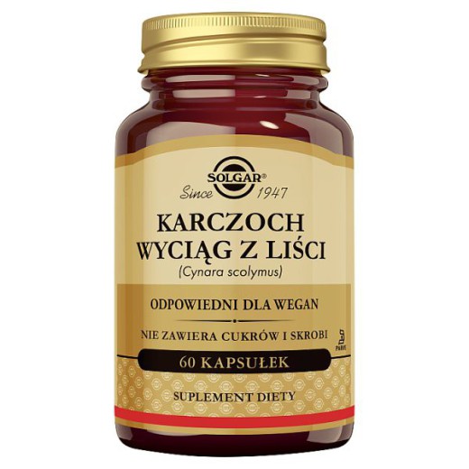 Solgar Karczoch, kapsułki roślinne, 60 szt.