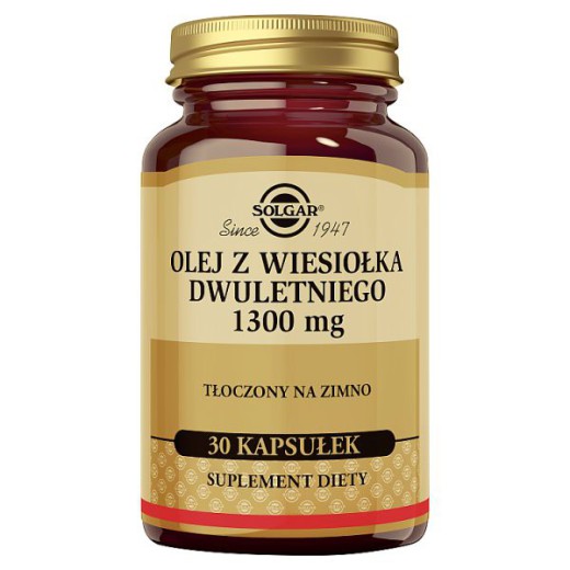Solgar Olej z wiesiołka dwuletniego 1300 mg, kapsułki, 30 szt.