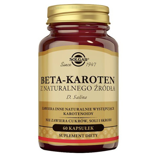 Solgar Naturalny Beta Karoten 7mg, kapsułki, 60 szt.