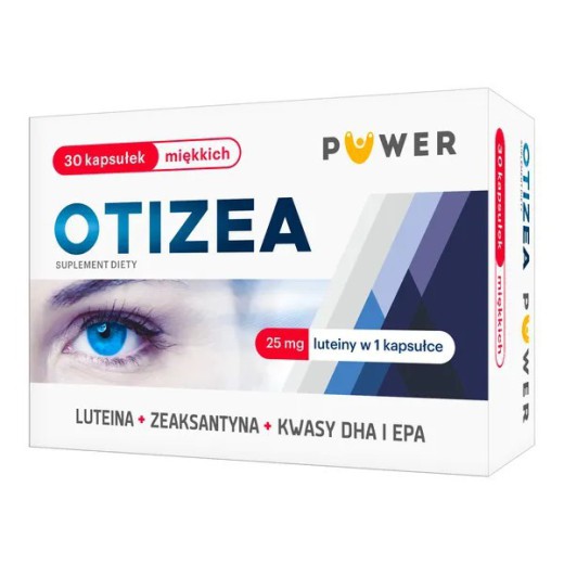 Otizea Puwer, 25mg luteiny, wspiera prawidłowe widzenie, 30 kapsułek