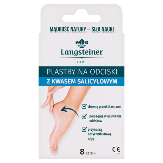 Langsteiner Plastry na odciski z kwasem salicylowym, 8 sztuk