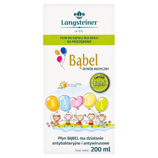 Langsteiner Hotlux Bąbel, płyn do kąpieli na przeziębienie dla dzieci, 200 ml