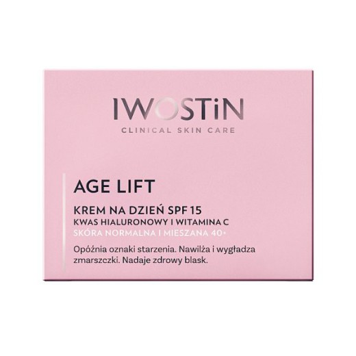 Iwostin Age Lift, krem na dzień, skóra normalna i mieszana, SPF 15, 50 ml