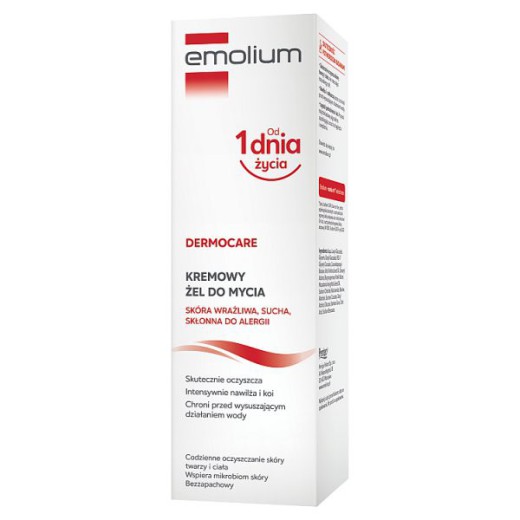 Emolium Dermocare, kremowy żel do mycia, od 1 miesiąca, 200 ml