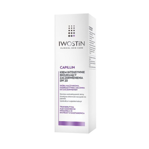 Iwostin Capillin, krem intensywnie redukujący zaczerwienienia, SPF 20, 40 ml