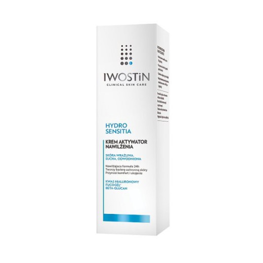 Iwostin Hydro Sensitia, krem aktywator nawilżenia, skóra odwodniona, sucha i wrażliwa, 50 ml