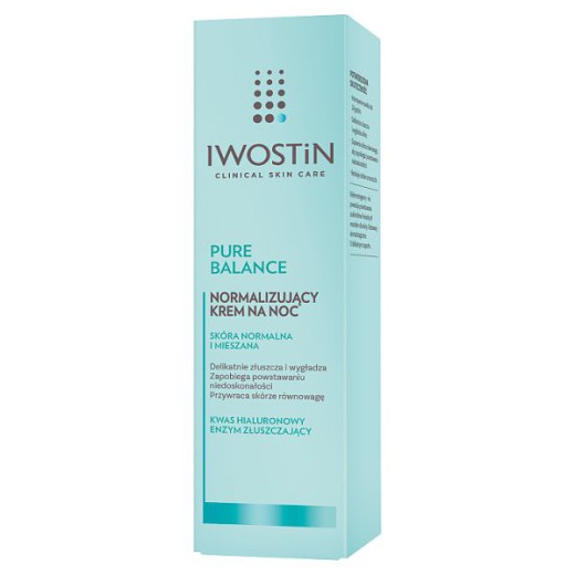 Iwostin Pure Balance, krem normalizujący na noc, 50 ml