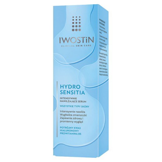 Iwostin Hydro Sensitia, serum intensywnie nawilżające, każdy rodzaj skóry, 30 ml