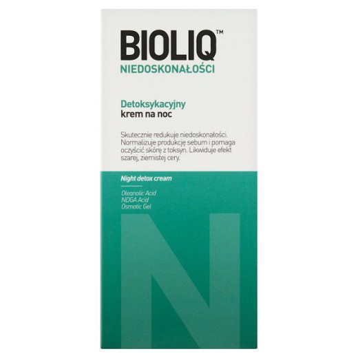 Bioliq Specialist Niedoskonałości, krem na noc detoksykacyjny, 30 ml
