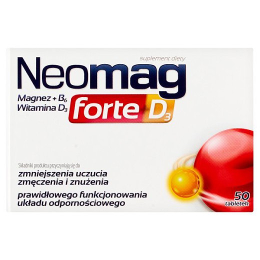 NeoMag Forte D3, 50 tabletek