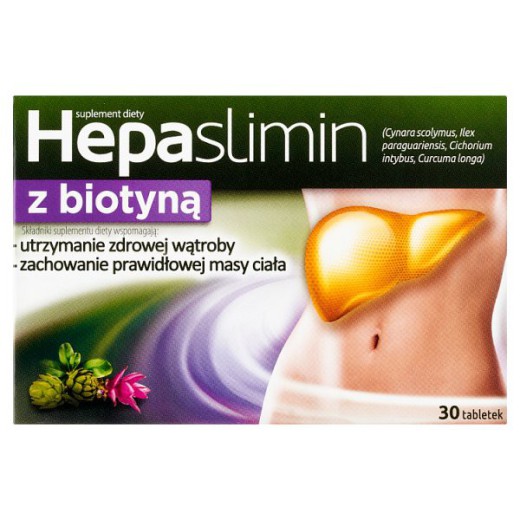 Hepaslimin z biotyną, 30 tabletek