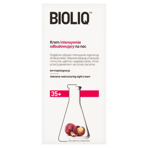 Bioliq 35 +, krem intensywnie odbudowujący na noc, 50 ml