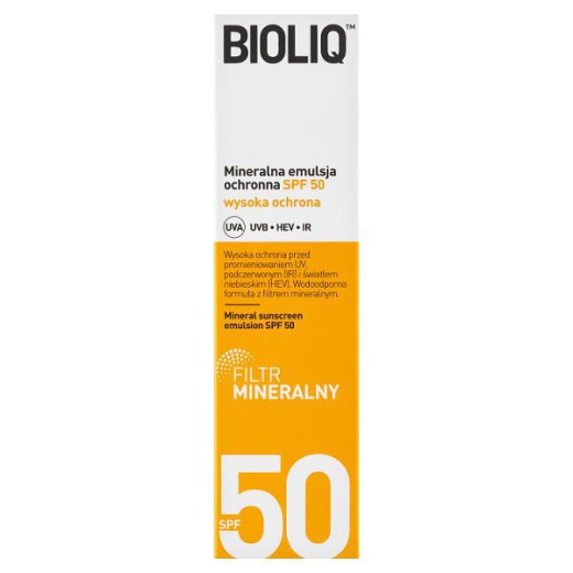 Bioliq SPF, mineralna emulsja ochronna, SPF 50, 30 ml