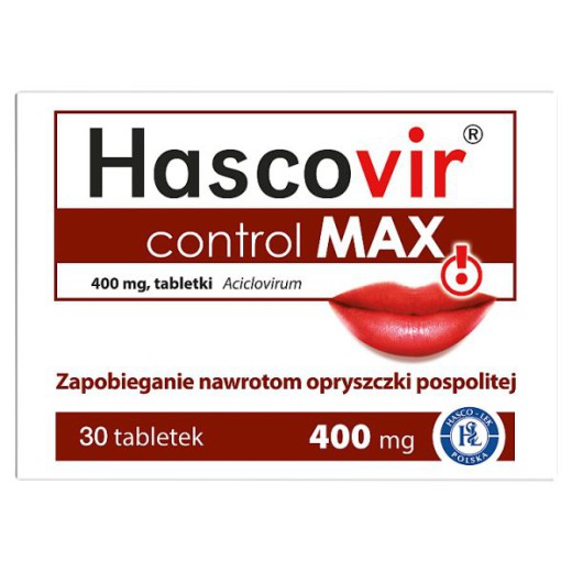 Hascovir control MAX 400 mg, 30 tabletek