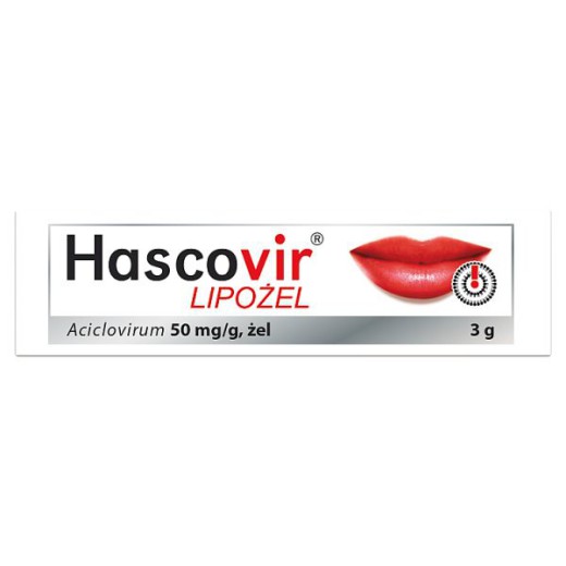 Hascovir Lipożel Pro 50mg/g, żel, 3g