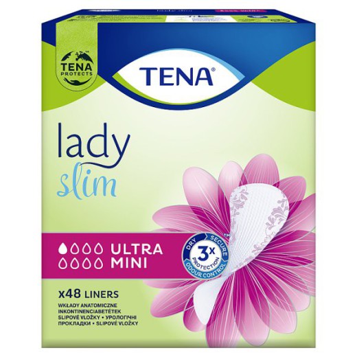 Tena Lady Slim, wkładki urologiczne, Ultra Mini, 48 sztuk