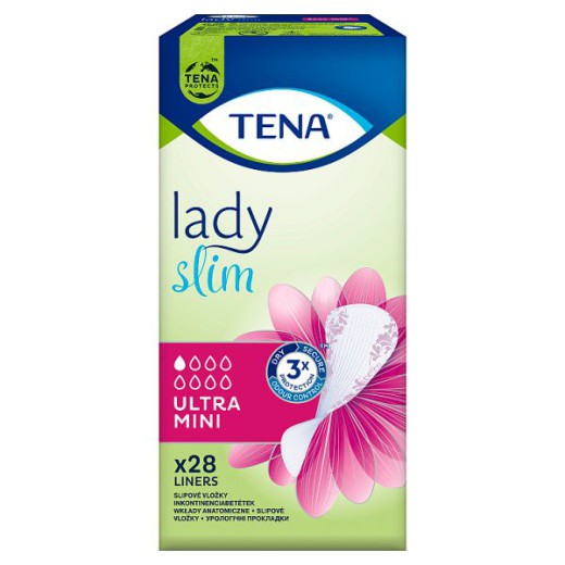 Tena Lady Slim, wkładki urologiczne, Ultra Mini, 28 sztuk