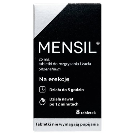 Mensil 25 mg, 8 tabletek do żucia