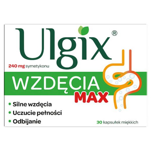 Ulgix Wzdęcia Max, 30 kapsułek