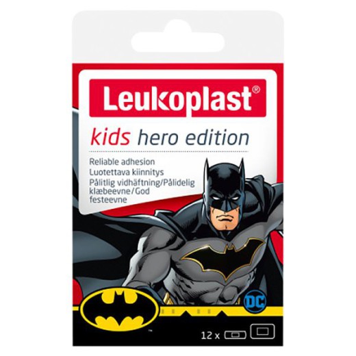 Leukoplast Kids Hero Edition, plastry z opatrunkiem, 2 rozmiary, 12 sztuk