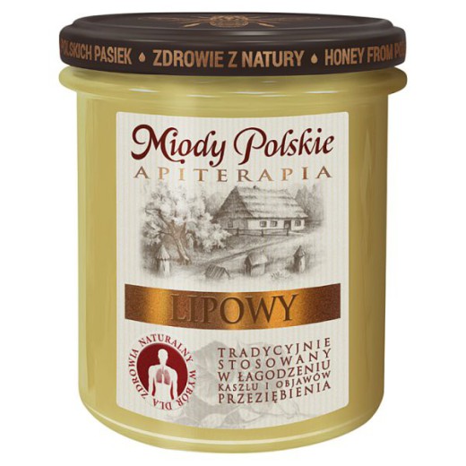 Miód lipowy, naturalny, Miody Polskie, 400 g