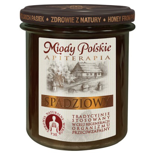 Miód spadziowy, naturalny, Miody Polskie, 400 g