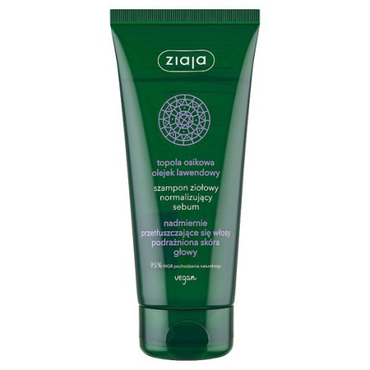 Ziaja, szampon normalizujący ziołowy, topola i lawenda, 200 ml