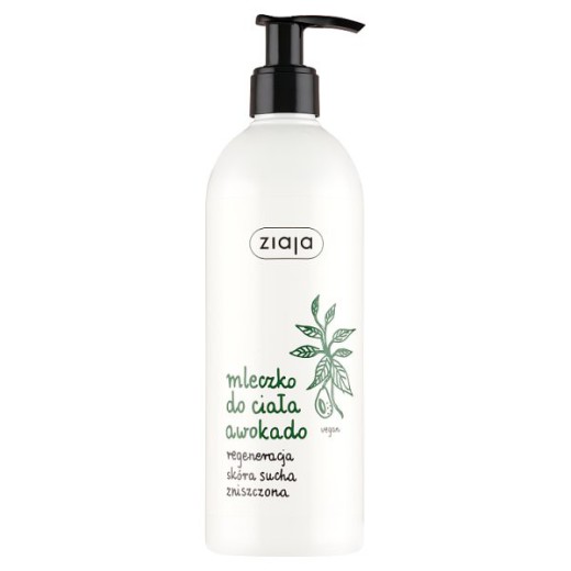 Ziaja Awokado (Bio olejek z awokado), mleczko do ciała, do skóry suchej i zniszczonej, 400 ml