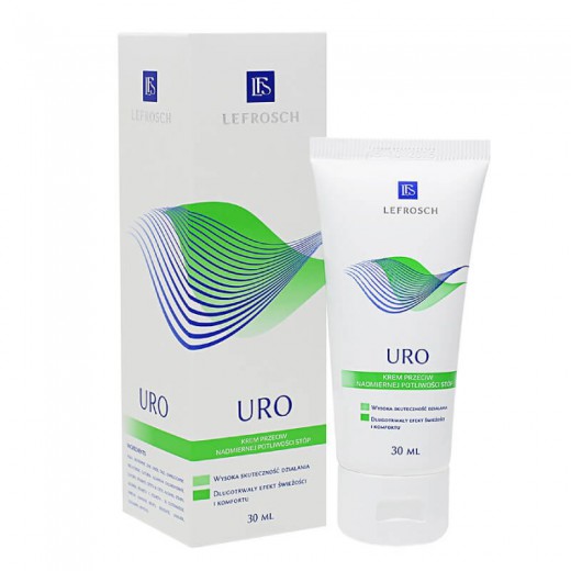 LEFROSCH Uro, krem przeciw nadmiernej potliwości stóp, 30ml