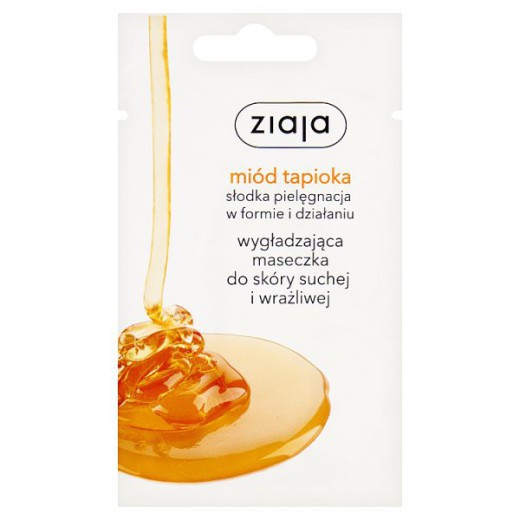 Ziaja Miód Tapioka, wygładzająca maseczka do skóry suchej i wrażliwej, 7 ml