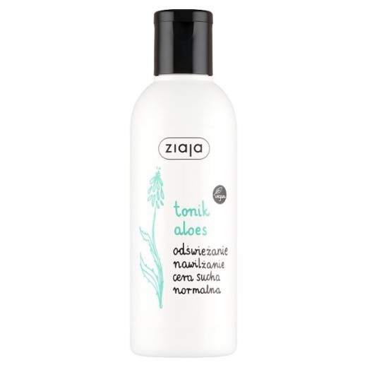 Ziaja Aloesowa, tonik do twarzy, cera sucha, normalna, 200 ml