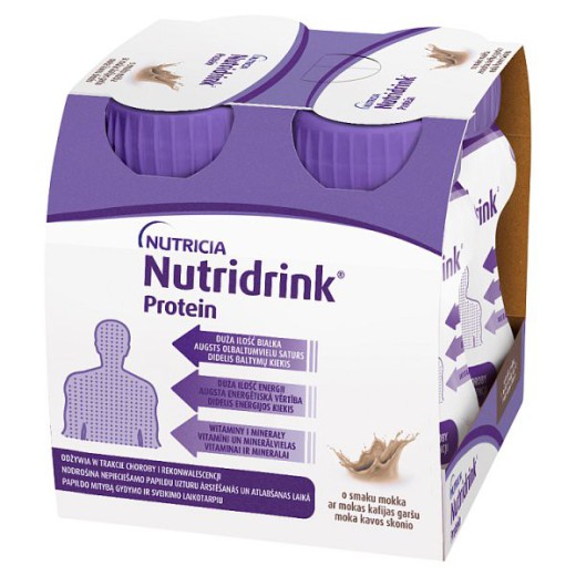Nutridrink Protein o smaku mokka, 4 x 125 ml