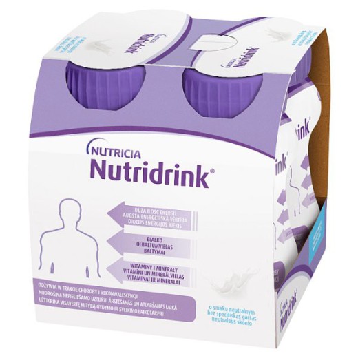 Nutridrink o smaku neutralnym, 4x125ml