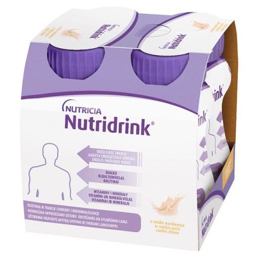 Nutridrink o smaku waniliowym, 4x125ml