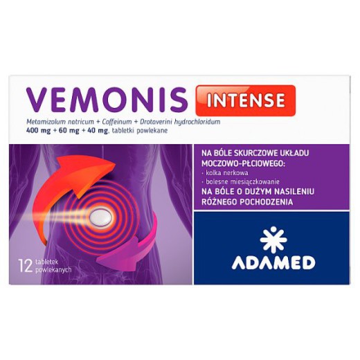 Vemonis Femi (400mg+60mg+40mg), 12 tabletek