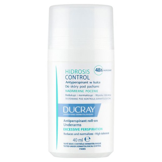 301 - 04 - Ducray Hidrosis Control, antyperspirant roll-on 48h, 40 ml x 6 sztuk