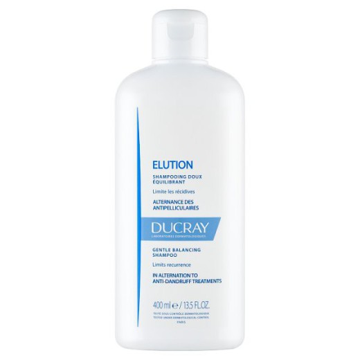 Ducray Elution, delikatny szampon przywracający równowagę skórze głowy, 400 ml