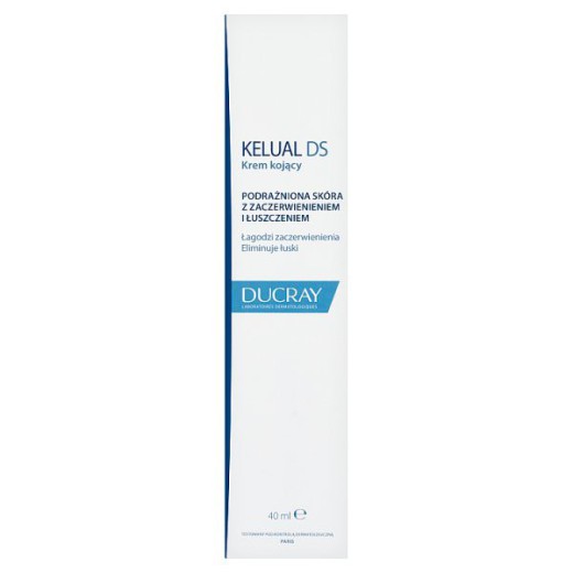 Ducray Kelual DS, kojący krem do twarzy przeciw łuszczeniu się skóry, 40 ml
