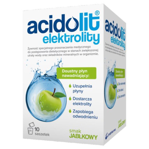 Acidolit, smak jabłkowy, 4,4 g x 10 saszetek